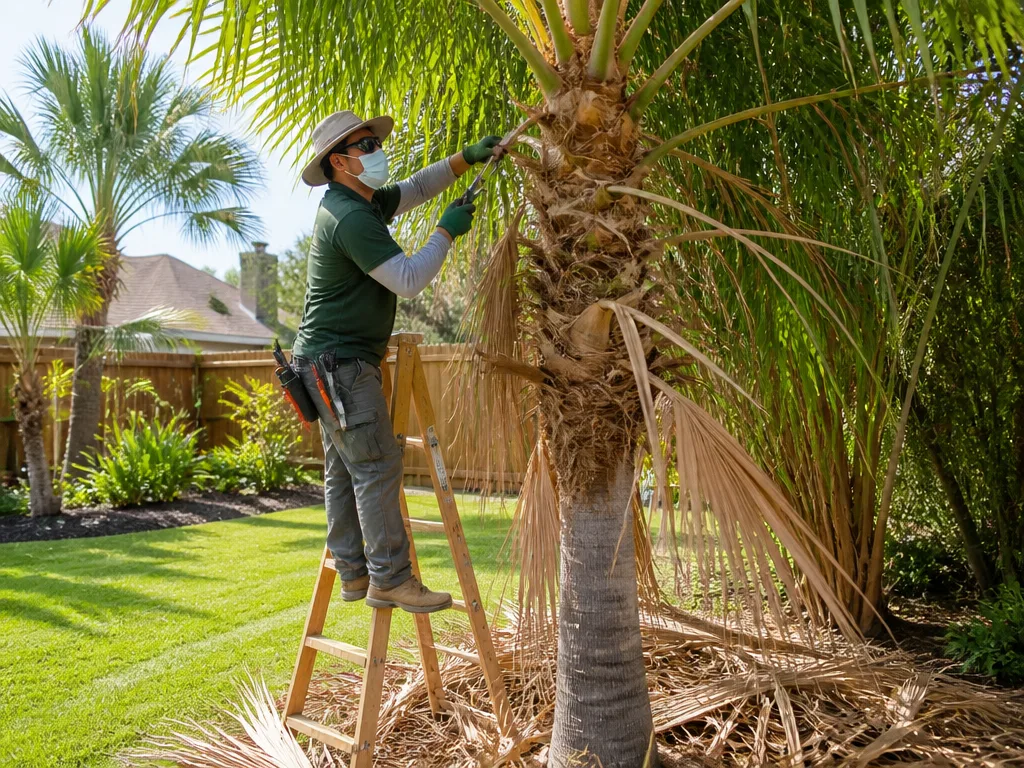 Palm Tree Trimming